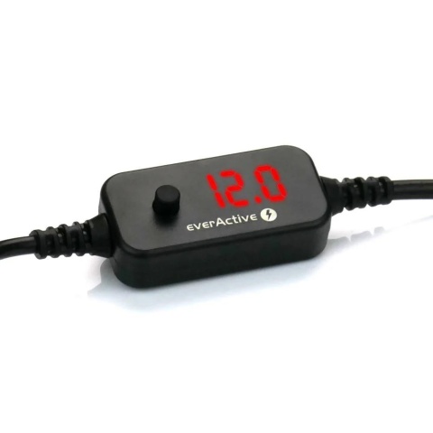 Selektor napięcia, kabel uniwersalny everActive USB-C PD - DC 5V, 9V, 12V, 15V, 20V - 10 wtyków