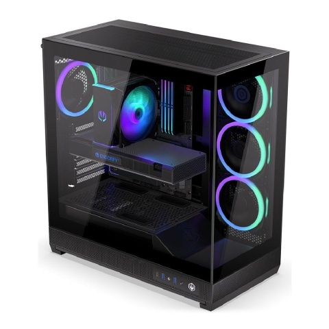 Obudowa Endorfy Fishtank 6000 Corona (EY2A025) z oknem bez zasilacza czarna