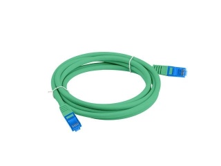 Patchcord Lanberg S/FTP kat.6A 2m LSZH CCA fluke passed zielony