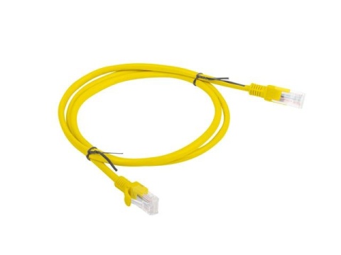 Patchcord Lanberg UTP kat.6 1m żółty