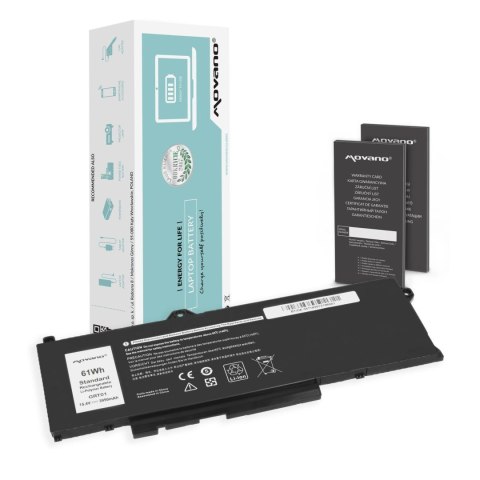 Bateria Movano do notebooka Dell Latitude 5421, 5521, 5531, Precision 3470, 3561, 3571, 3581, GRT01 (15.4V) (3950 mAh)