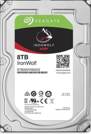 Dysk SEAGATE ST8000VN0022 IronWolf™ 8TB 7200 256MB SATA III NAS