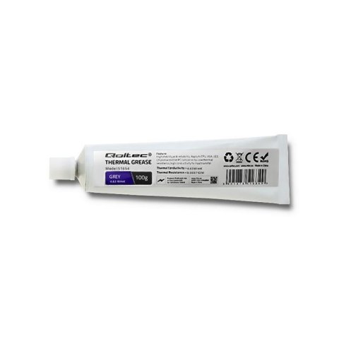 Pasta termoprzewodząca Qoltec 4.63W/m-K | 100g | Szara