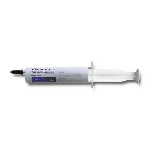 Pasta termoprzewodząca Qoltec 4.63W/m-K | 30g | Szara