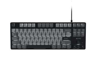 Klawiatura dla graczy gamingowa Fury Kanabo K2 US białe podświetlenie mechaniczna czarno-szara