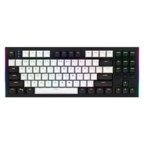 Klawiatura przewodowa Hator GRAVITY TKL HTK560 MECHANICZNA podświetlana RGB gaming Aurum Orange Linear czarna