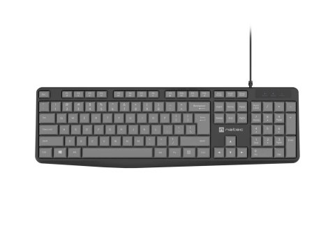 Klawiatura przewodowa Natec Nautilus US slim czarno-szara