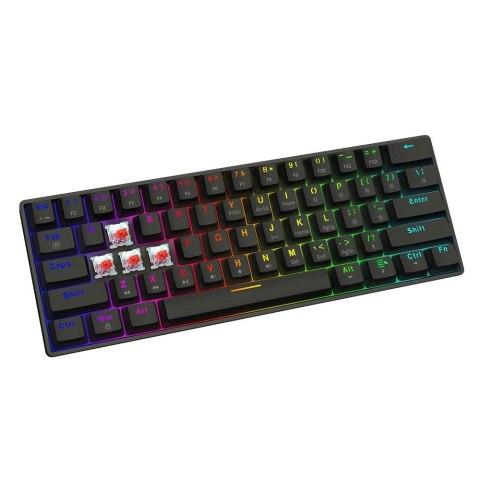 Klawiatura przewodowa SAVIO BLACKOUT X2 RED OUTEMU, mechaniczna , Hot Swap