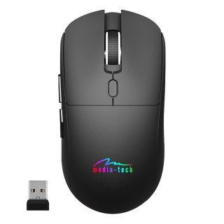 Mysz bezprzewodowa Media-Tech SILENT & RECHARGE MT1124 Bluetooth / RF 2.4GHz czarna