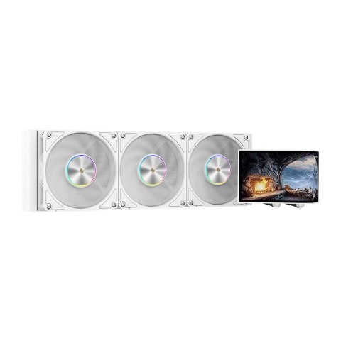Chłodzenie wodne KRUX HydroArc 360 White ARGB LCD (KRXE011) 120 mm