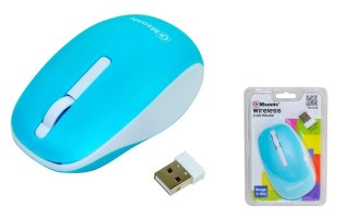 Mysz bezprzewodowa Msonic MX707B optyczna 3 przyciski 1000dpi niebiesko-biała