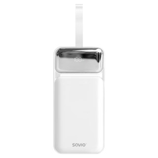 Powerbank SAVIO BA-15 50000 mAh, biały