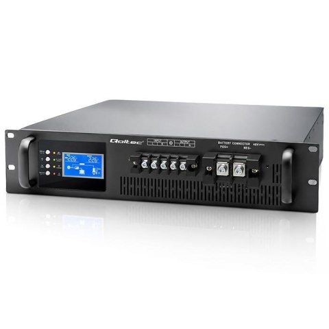 Zasilacz awaryjny UPS Qoltec do RACK | 3kVA | 3000W | PF 1.0 | LCD | On-line