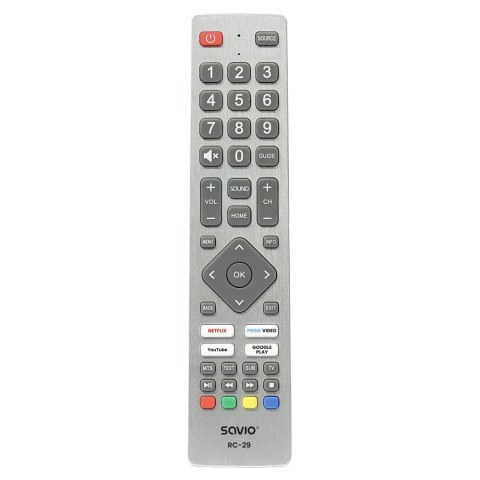 Pilot uniwersalny/zamiennik Savio RC-29 do TV SHARP - SMART TV
