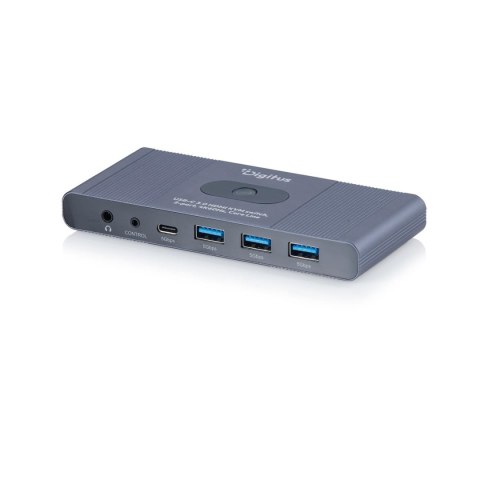 Przełącznik/Switch KVM DIGITUS HDMI 2x1 UHD 4K@60Hz 3x USB-A 3.1 Gen1 1x USB-C USB 3.1 Gen1