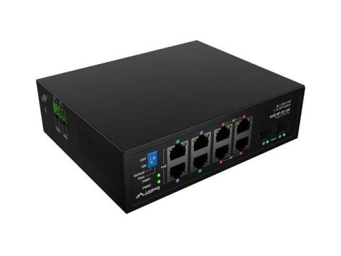 Switch niezarządzalny Lanberg light industrial POE 4XBT 4XAT 2XSFP DIN Gigabit ethernet