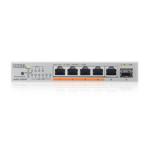 Switch niezarządzalny Zyxel XMG-105HP-EU0101F 5x2,5GbE 1xSFP+ PoE++
