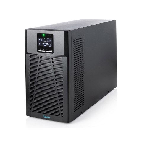 Zasilacz awaryjny UPS DIGITUS Online Tower 19" LCD 2000VA/2000W 4x12V/9Ah 8xC13 1xC14 USB RS232 RJ45