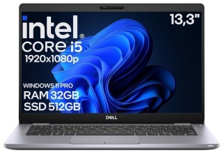 13" Dell 5310 Core i5 10GEN 32GB 512SSD A