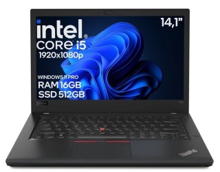 14" Laptop Lenovo T480 Core i5 8GEN 16GB 512GB SSD Win11 A-