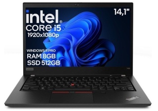 14" Lenovo T490 Core i5 8GEN 8GB 512SSD A