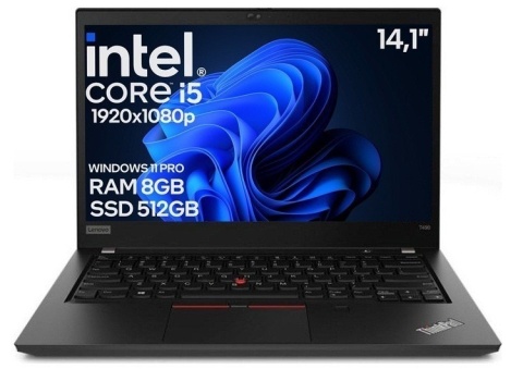 14" Lenovo T490 Core i5 8GEN 8GB 512SSD A